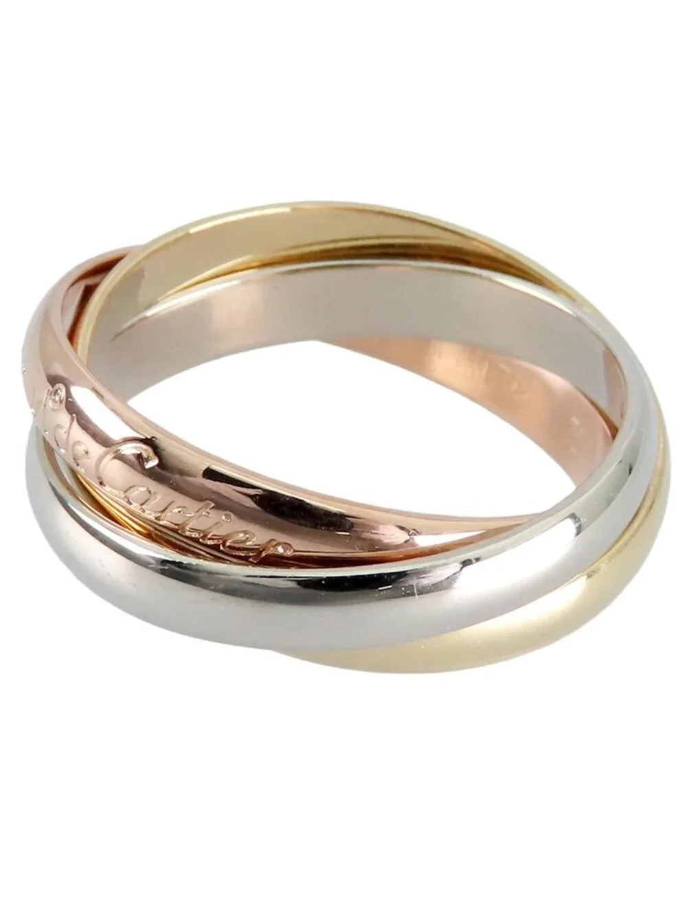 Cartier Trinity Ring Three Color Gold MM Classic